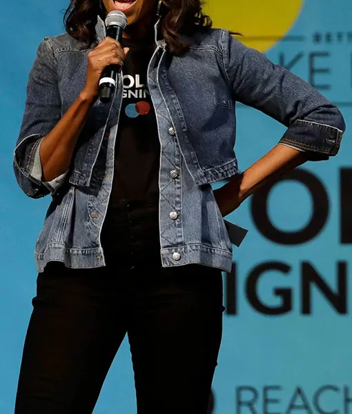 Michelle Obama Double Jean Jacket