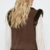 Monogrammed Faux Fur Multi Style Vests