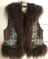 Monogrammed Faux Fur Unisex Vest