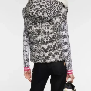 Monogrammed Faux Fur Vest