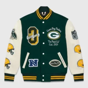 OVO NFL Mulicolor Varsity Jacket style 2