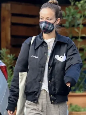 Olivia-Wilde-Love-On-Tour-Black-Jacket