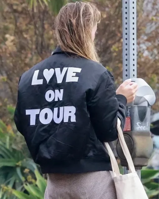 Olivia Wilde Love On Tour Black Jacket Back