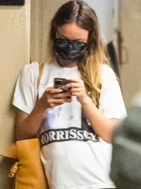 Olivia Wilde Morrissey White Shirt