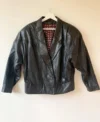 Pelle Cuir Lapel Collar Leather Jacket