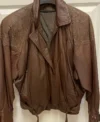 Pelle Cuir Leather Brown Jacket
