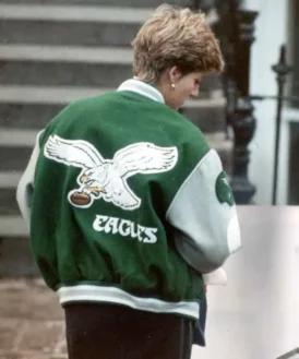 Princess Diana Eagles Jacket Back Pose