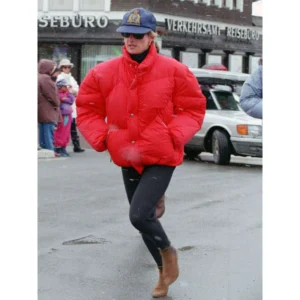Princess Diana Red Bomber Jacket