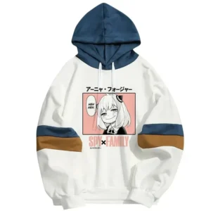 Sasuke Uchih Naruto White Pullover Hoodie