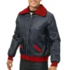 Simpson Mr Plow Black and Red Bomber Jacket For Sale