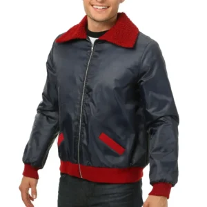 Simpson-Mr-Plow-Black-and-Red-Bomber-Jacket-For-Sale