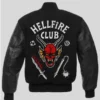 Stranger Things Hellfire Club Varsity Bomber Jacket Back