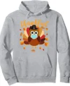 Thanksgiving Masks Hoodies Heather Grey