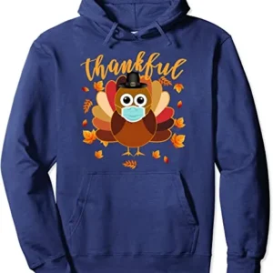 Thanksgiving Masks Hoodies navy