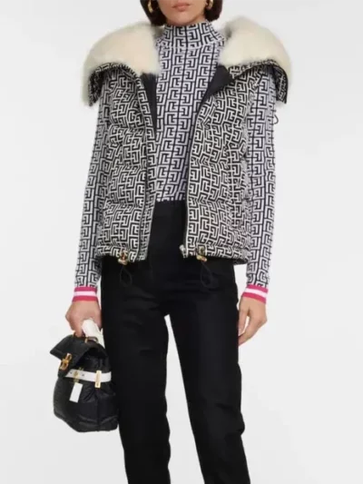 Unisex Monogrammed Multi Style Faux Fur Vest For Sale