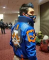 Valorant Yoru Leather Blue Jacket Back