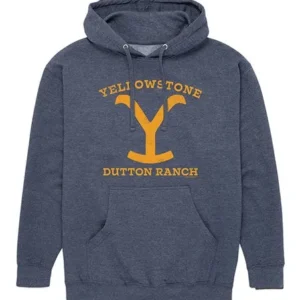 Yellowstone Dutton Unisex Pullover Hoodie Gray