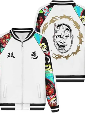 angry tokyo revengers jacket White