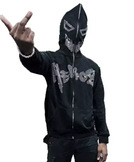 heroz black hoodie For Sale