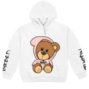 justin bieber bear hoodie white