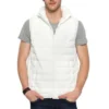 mens white puffer vest Style 3