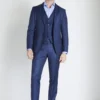 sharkskin blue suit style 3