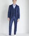 sharkskin blue suit style 3