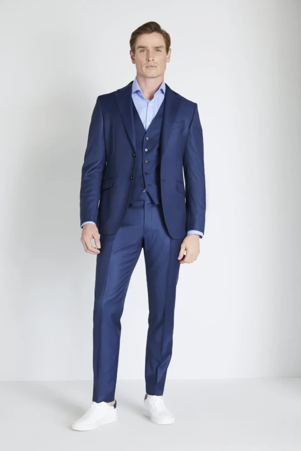 sharkskin blue suit style 3