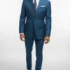 sharkskin blue suit style 4