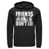stranger things friends dont lie- hoodie blac and white