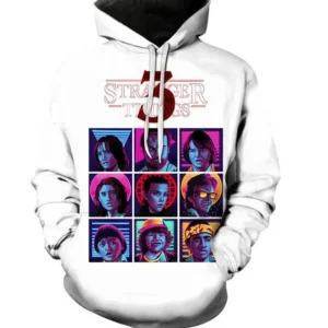 stranger things hoodie white