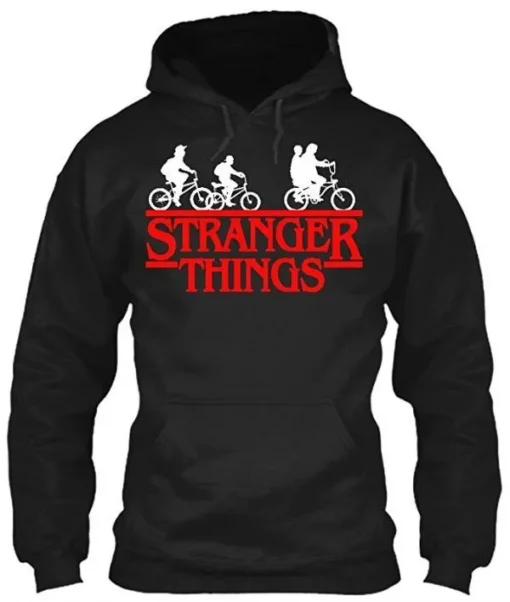 stranger things hoodies black