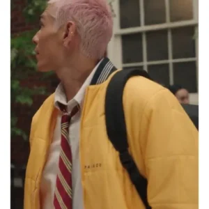 Akeno Menzies Reboot S02 Gossip Girl Bomber Jacket Side