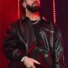 Amici Violente Drake Black Genuine Leather Front