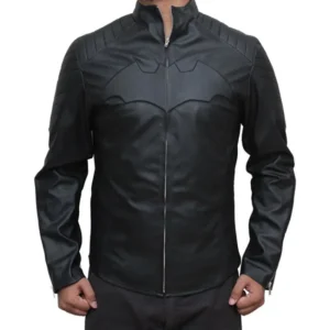 Batman Begins Black Leather Jacket