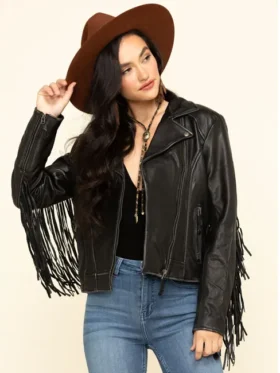Black Fringe Jacket