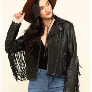 Black Fringe Jacket