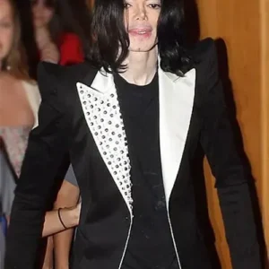 Black and White Studded Blazer Of Michael Jackson Payday
