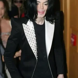 Black and White Studded Blazer Of Michael Jackson Payday Overview