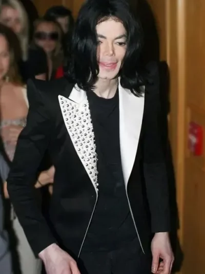 Black and White Studded Blazer Of Michael Jackson Payday Overview
