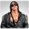 Bret Hart Black Leather Jacket