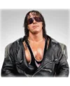 Bret Hart Black Leather Jacket