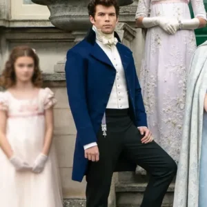 Bridgerton Colin Bridgerton Blue Tailcoat Blazer