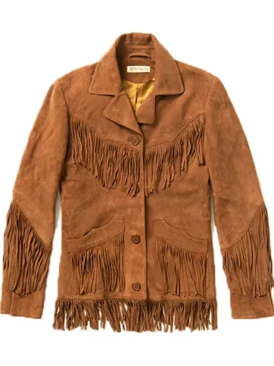Brown Fringe Jacket
