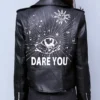 Buy Eye Dare You Leather Jacket For Womens