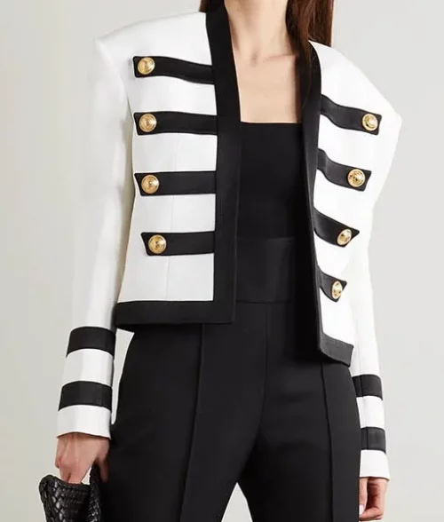 Camille Military Emily In Paris S02 White Jacket