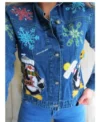 Christmas Denim Multicolor Jacket Style 3