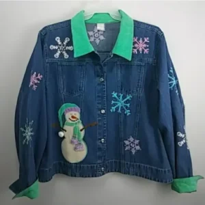 Christmas Denim Multicolor Jacket Style 5
