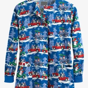 Christmas-Multicolors-Scrub-Jacket-Style-7