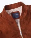 Cognac Suede Jacket For Sale